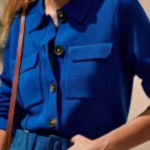 Sezane Betty Cardigan - Blue Flash